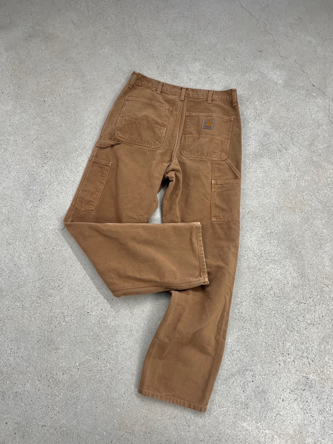 칼하트 WIP 브라운 싱글니 팬츠 상품이미지1