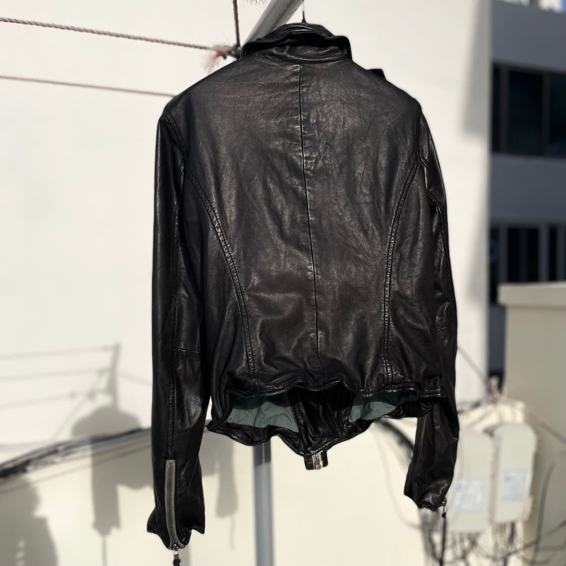 muubaa 더블 레이어드 라이더 자켓 상품이미지4