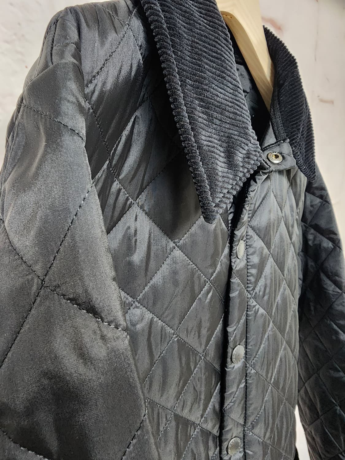 바버 블랙 퀼팅 자켓 상품이미지4