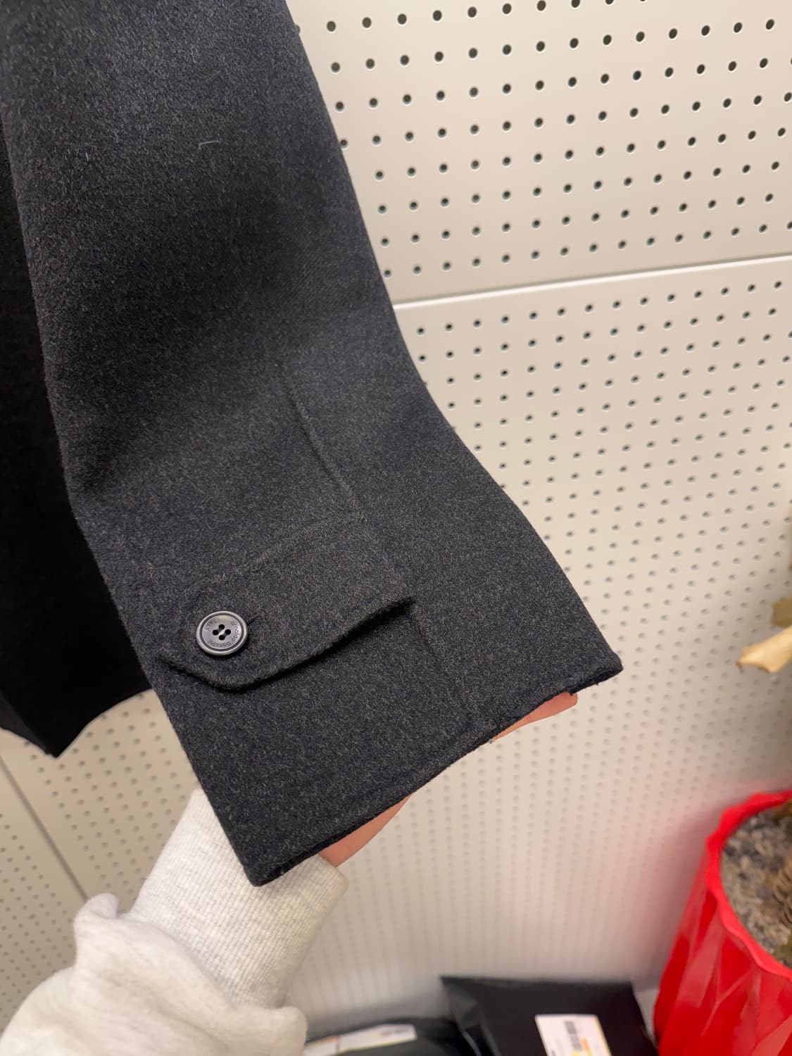 블랙 울 싱글 코트 U442 상품이미지3