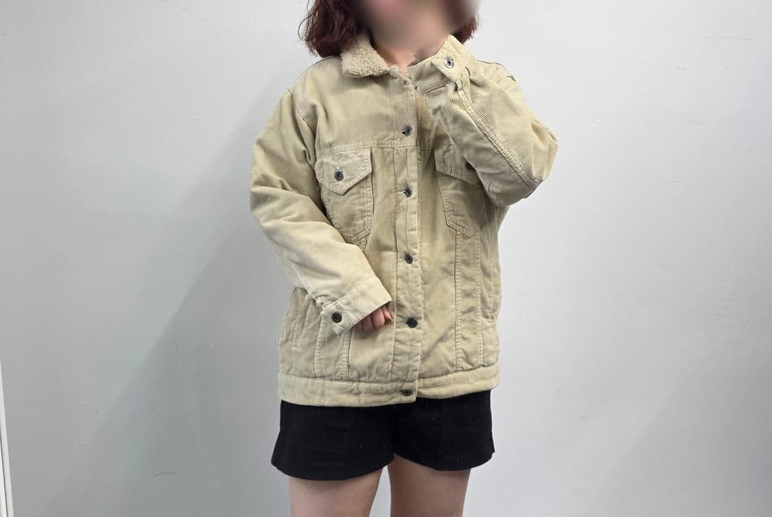 [프립]ZARA 코듀로이 쉐르파 자켓 베이지 상품이미지2