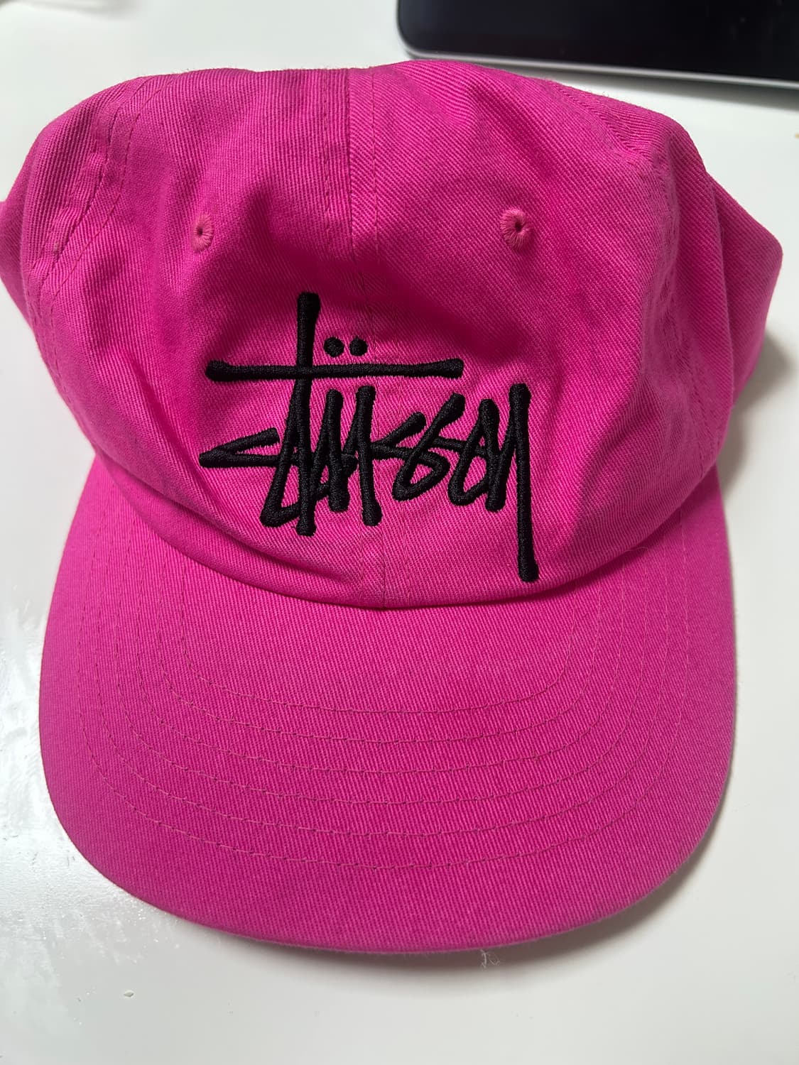 스투시 핑크 캡 상품이미지1