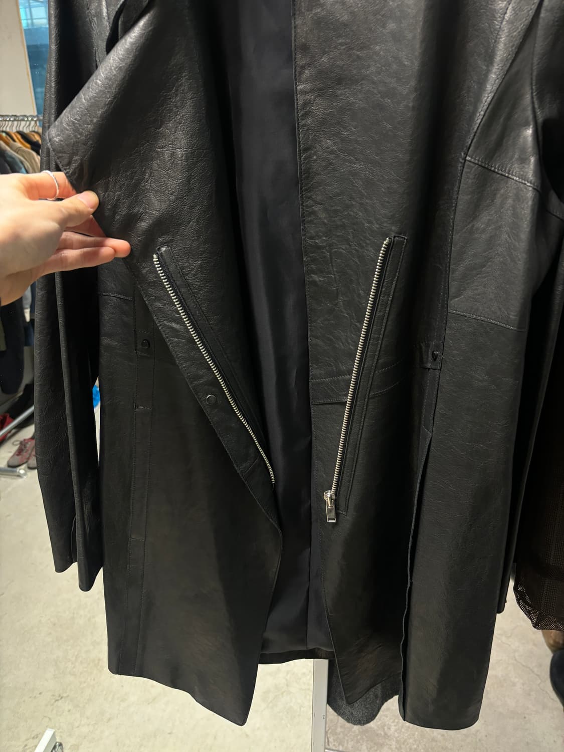 Rothschild 비대칭 쉽스킨 자켓 상품이미지4