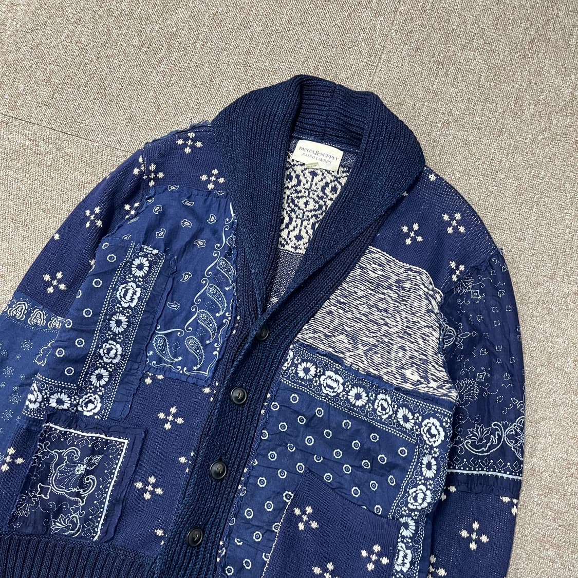 데님앤서플라이 랄프로렌 페이즐리 가디건 상품이미지4