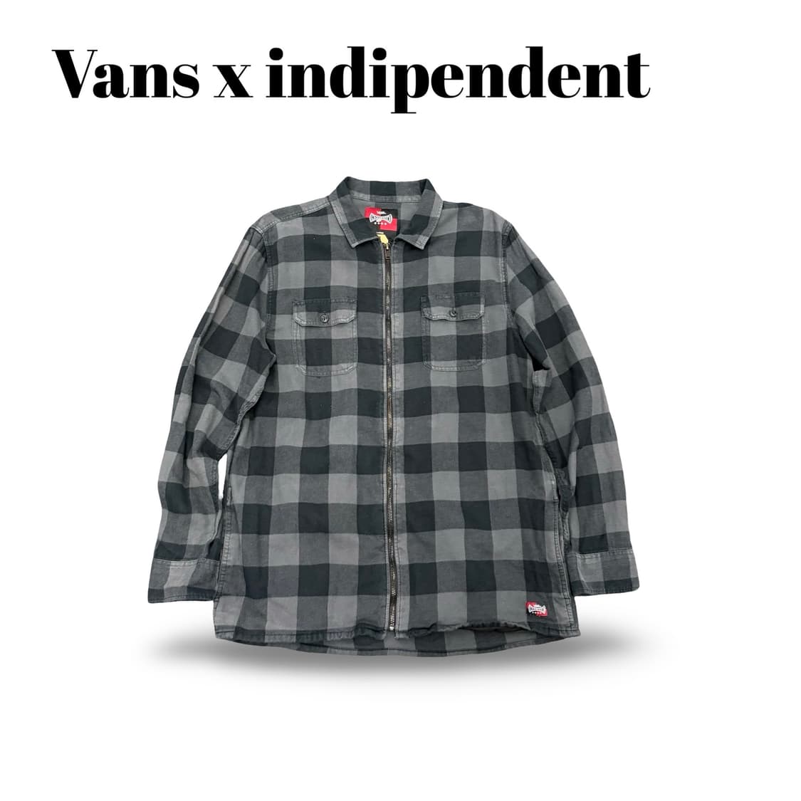 (100)반스x인디펜던트체크셔츠 상품이미지1