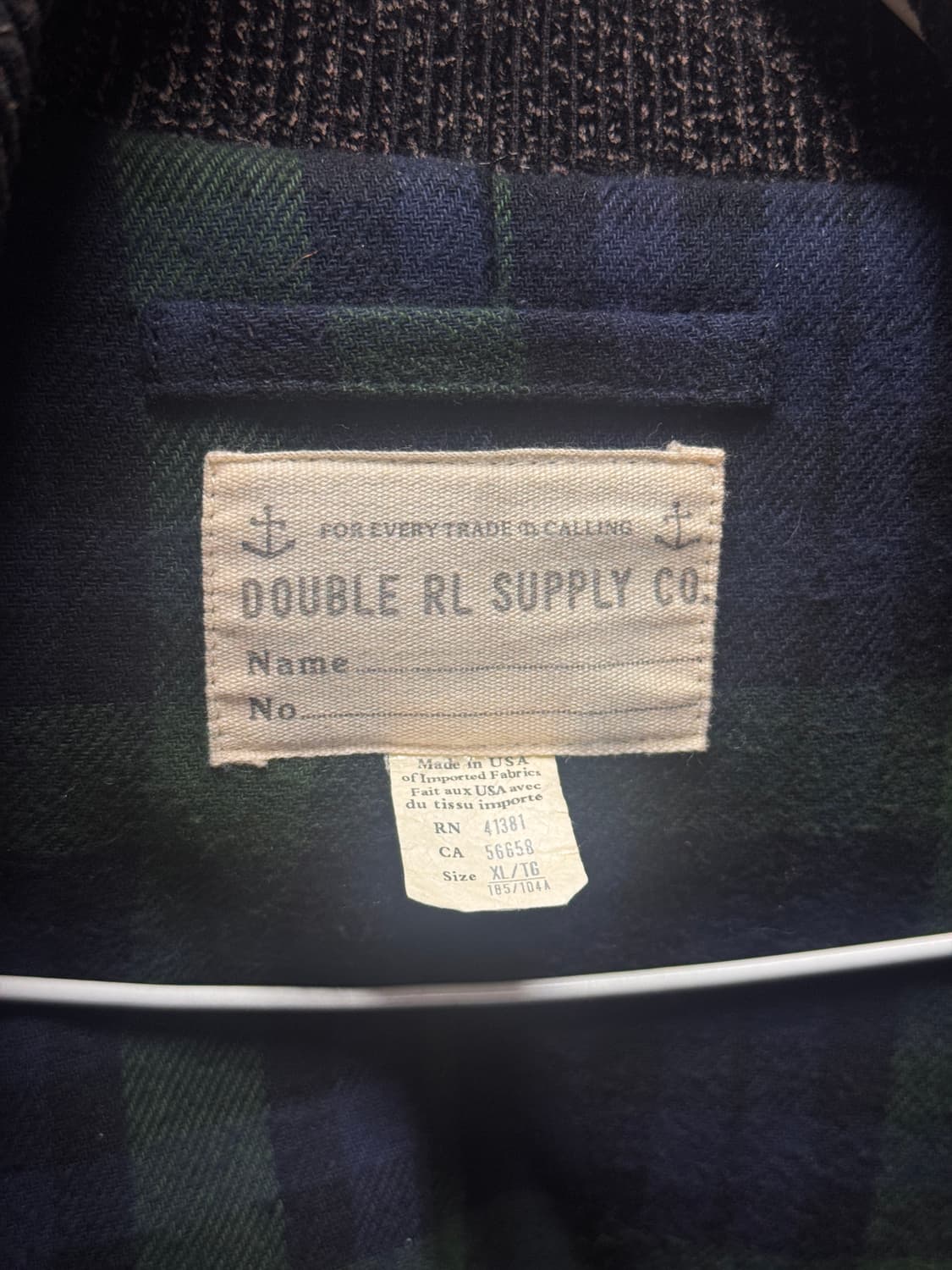 더블알엘 피코트 급처 안감 디테일 /미국메이드/폴로랄프로렌/RRL/ 상품이미지5