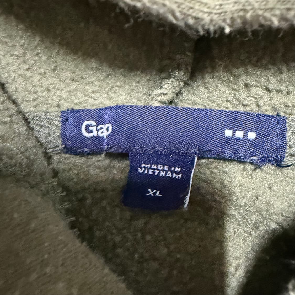 갭 카키색 후드집업 XL 상품이미지3