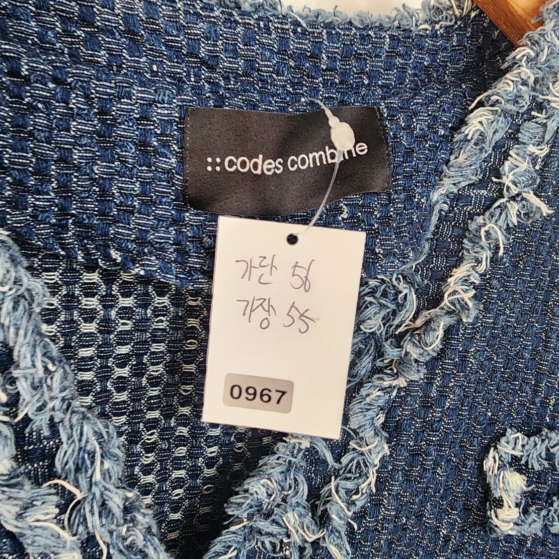 코데즈컴바인 데님 트위드 반팔 자켓 상품이미지7