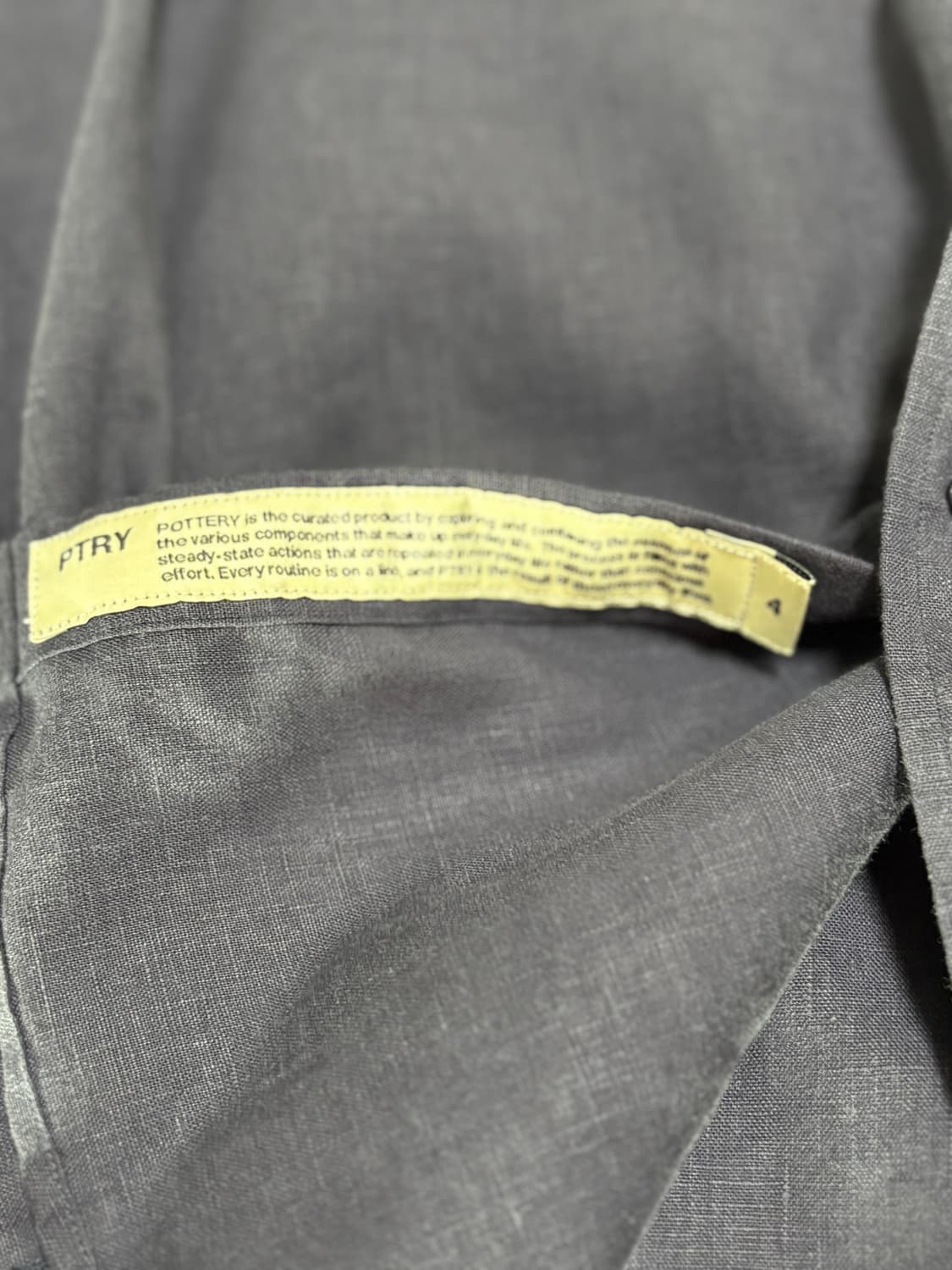 포터리 린넨셔츠 네이비 4사이즈 상품이미지4