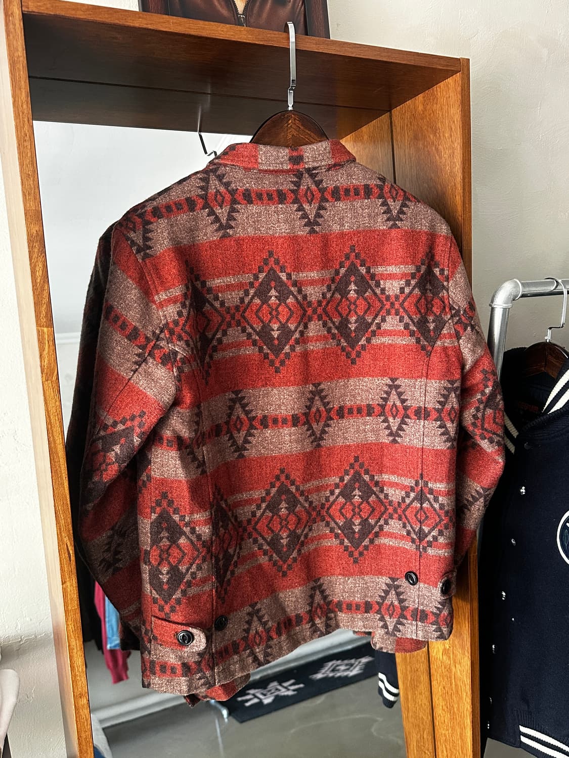 Black flame 블랙플레임 투웨이 울 집업 자켓 상품이미지2