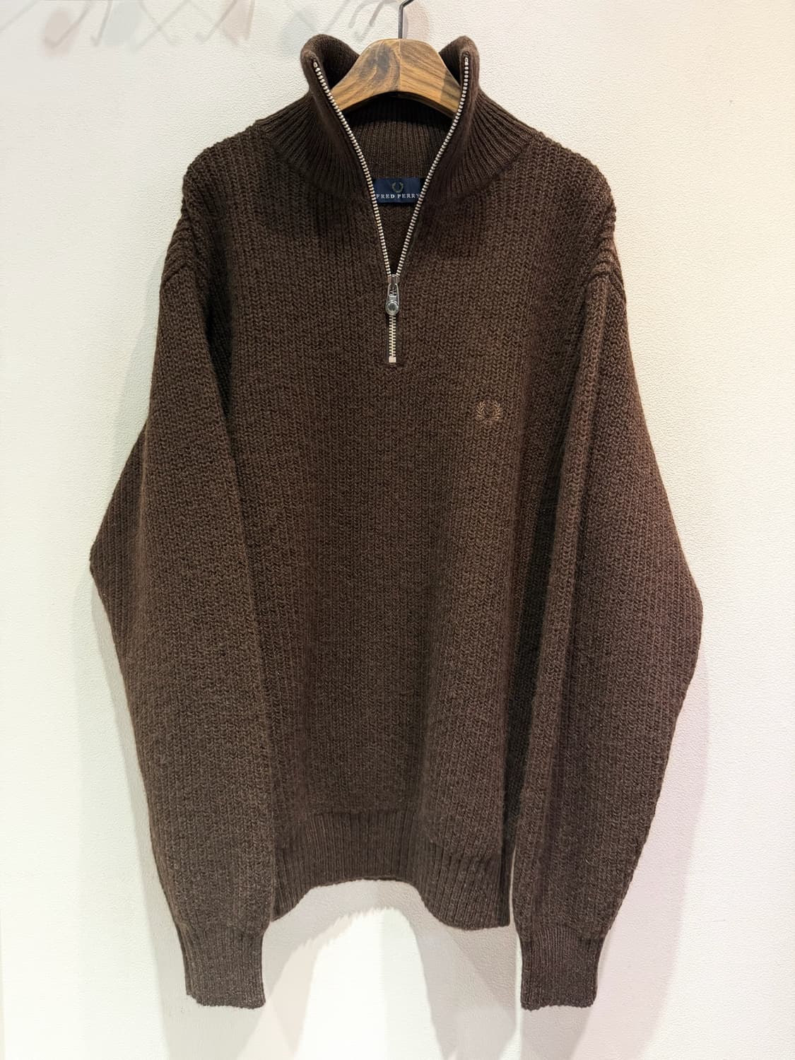 Fred Perry 하프집업 니트 상품이미지2