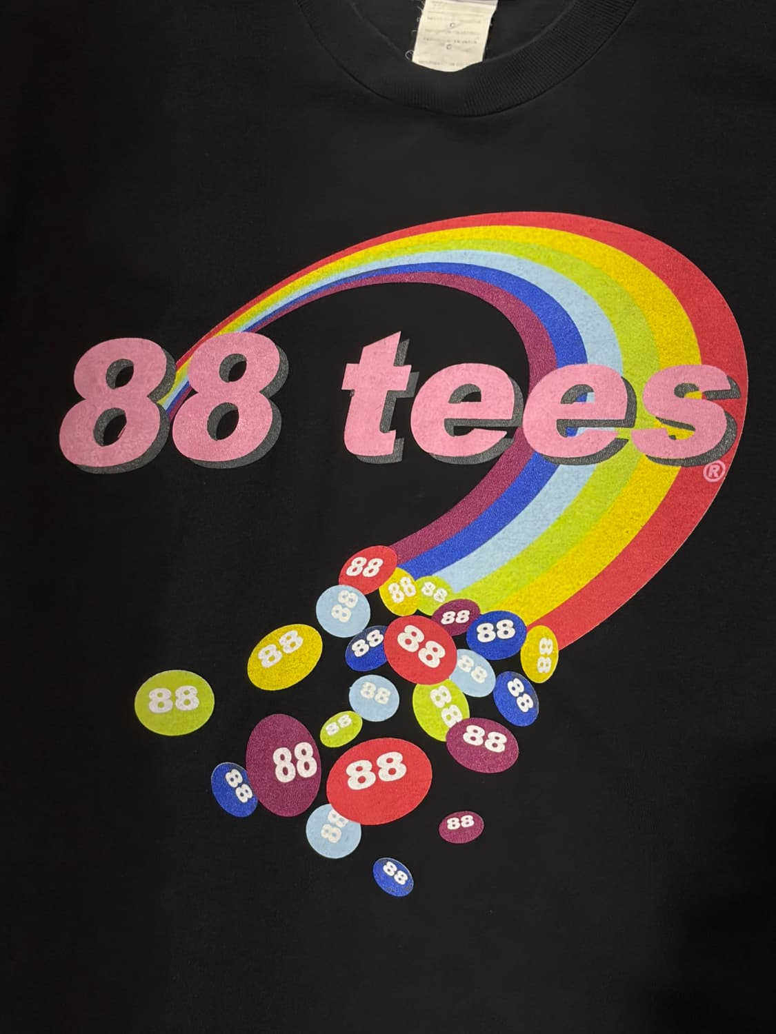 88 tees 우먼 블랙 티셔츠 (USA) 상품이미지2