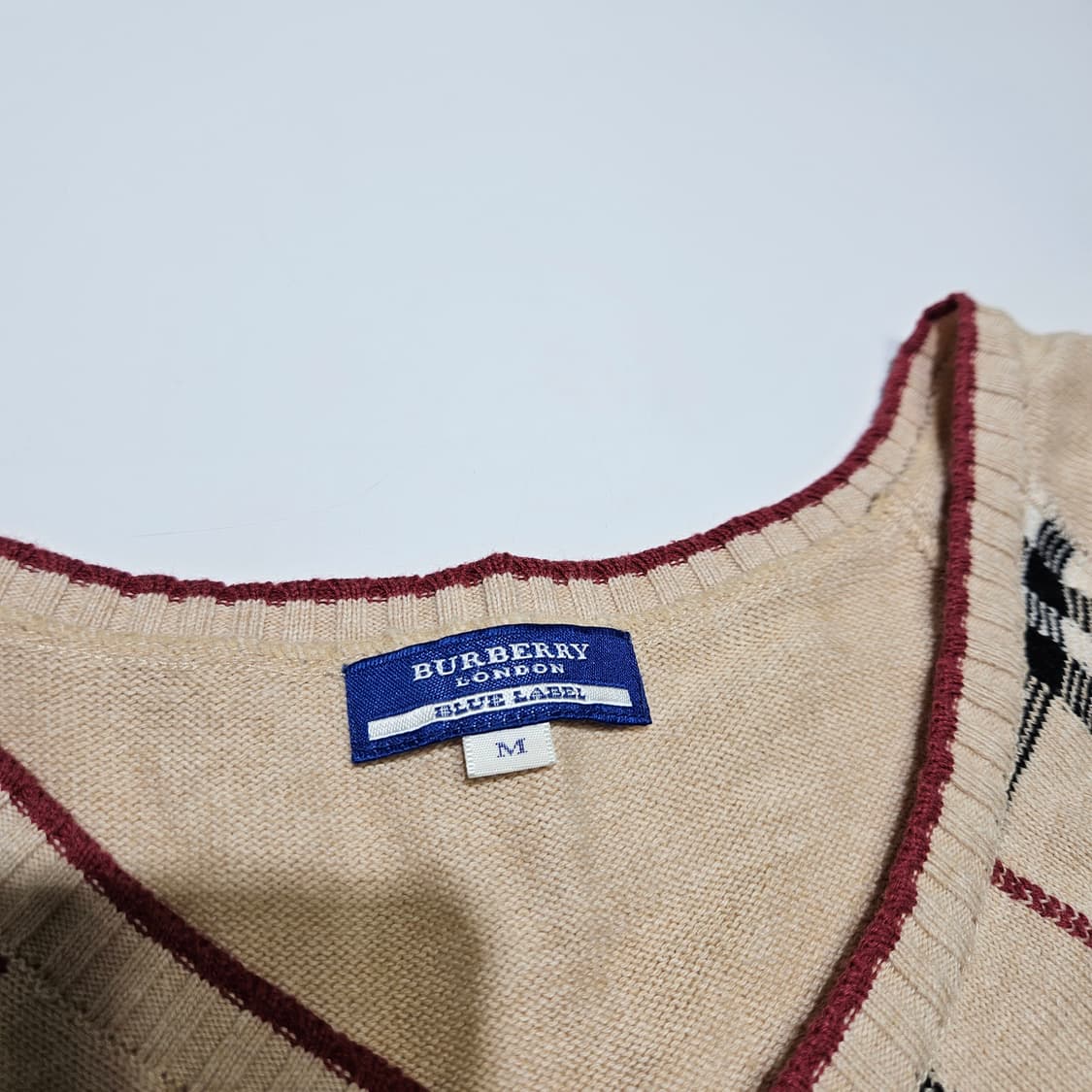 버버리 노바체크 니트 반팔[m] 상품이미지3