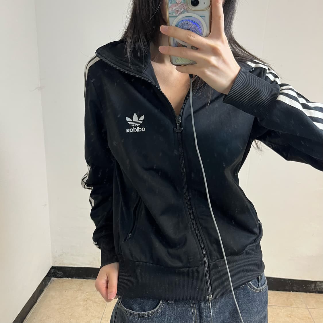 Adidas Black Firebird Track Jacket 상품이미지2