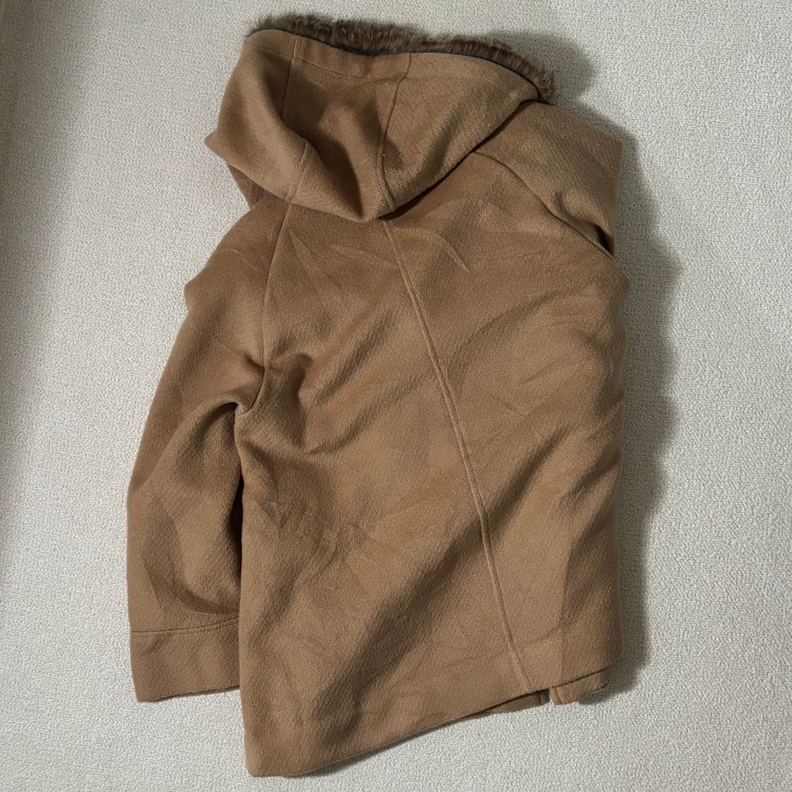 일본빈티지 모리걸 모리룩 브라운 숏 떡코 떡볶이코트 상품이미지3