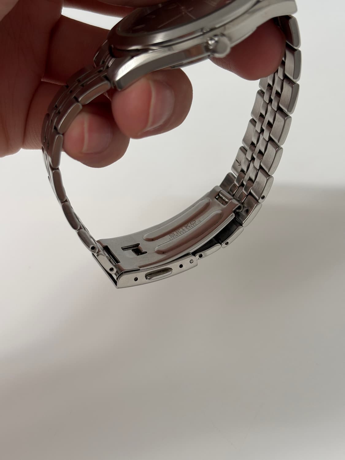 1990s Black Dial Silver Quartz 상품이미지8