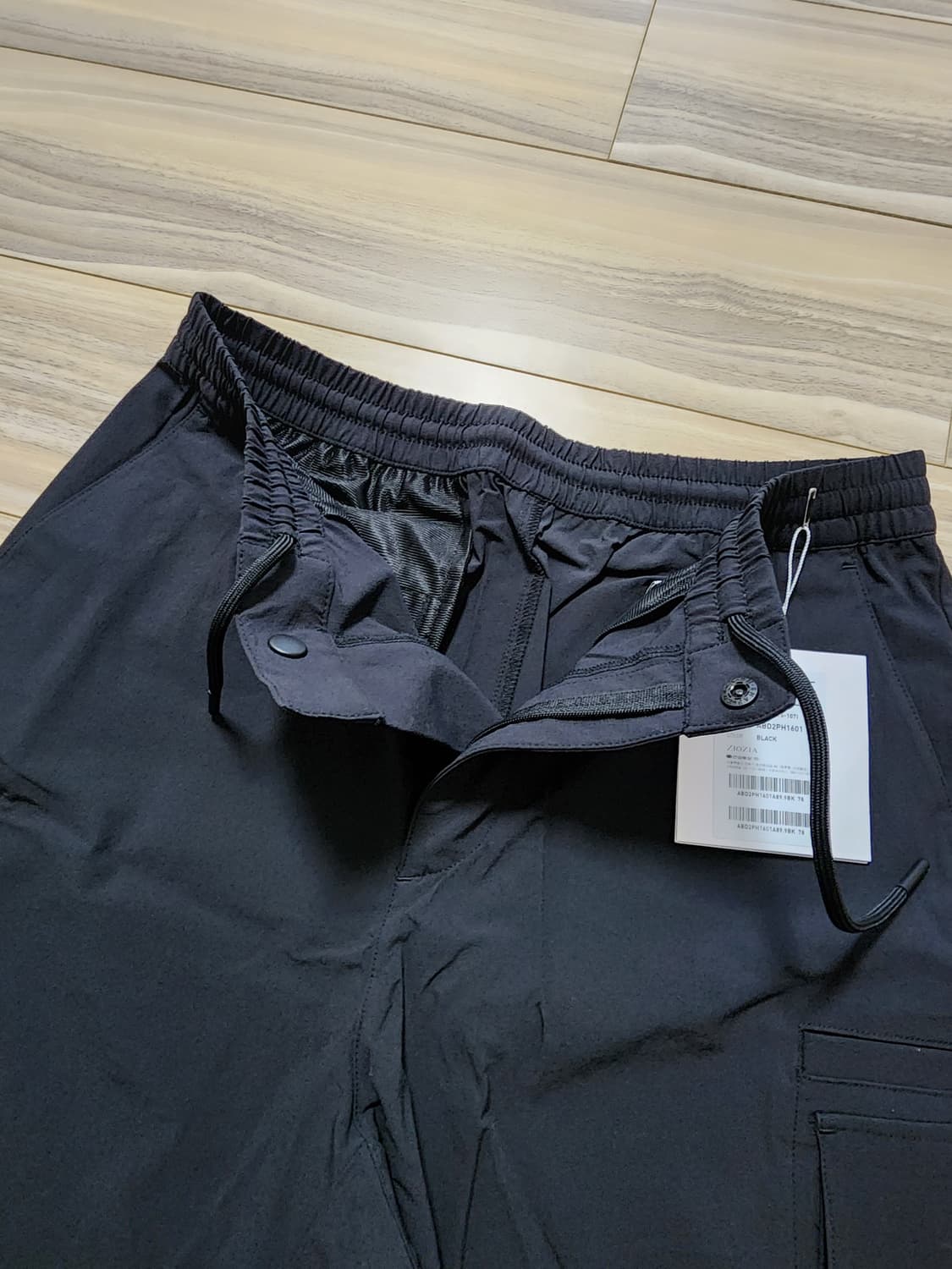 지오지아나일론우븐스판반바지쇼츠블랙 상품이미지5