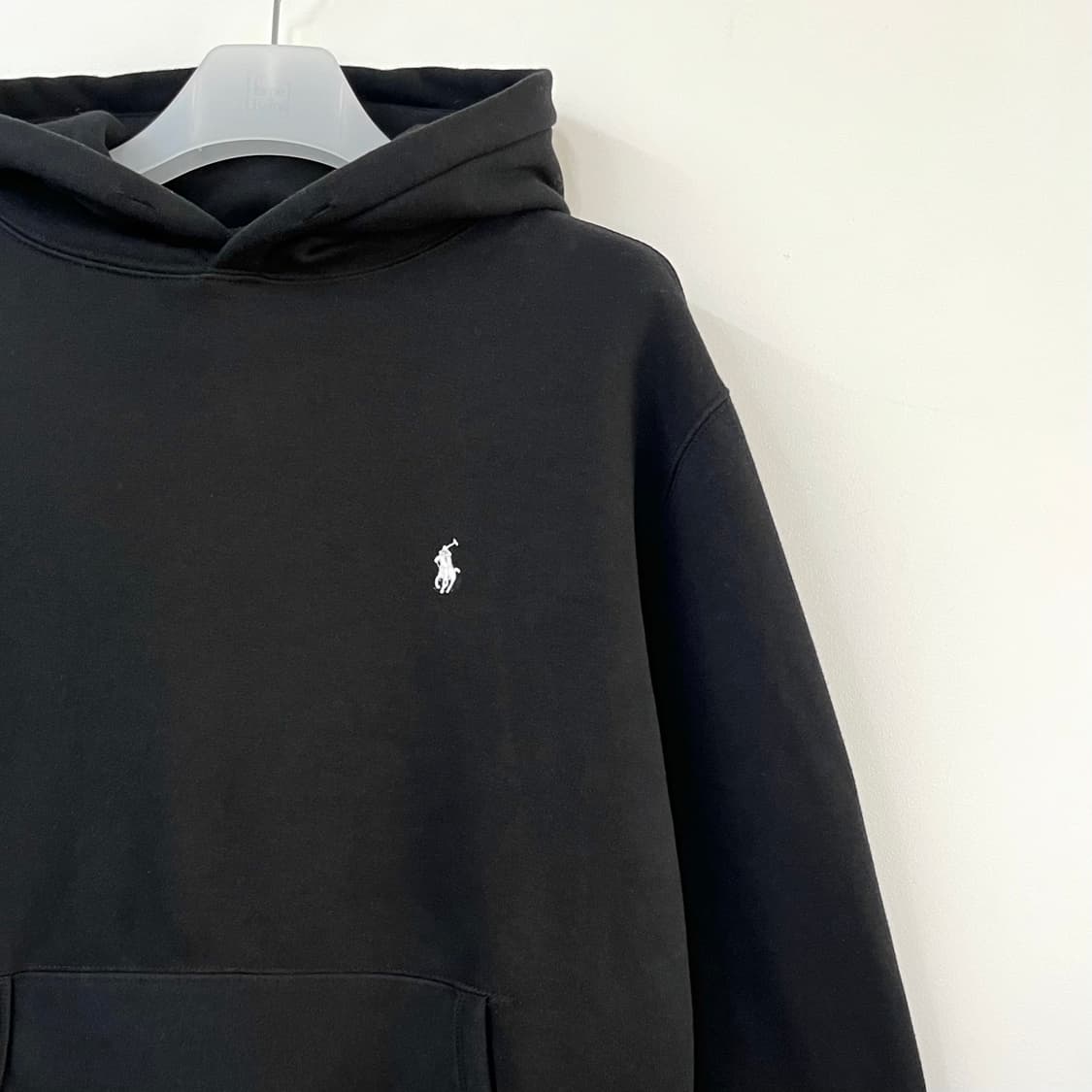 폴로 랄프로렌 신형 화이트 포니 블랙 후드티 상품이미지4