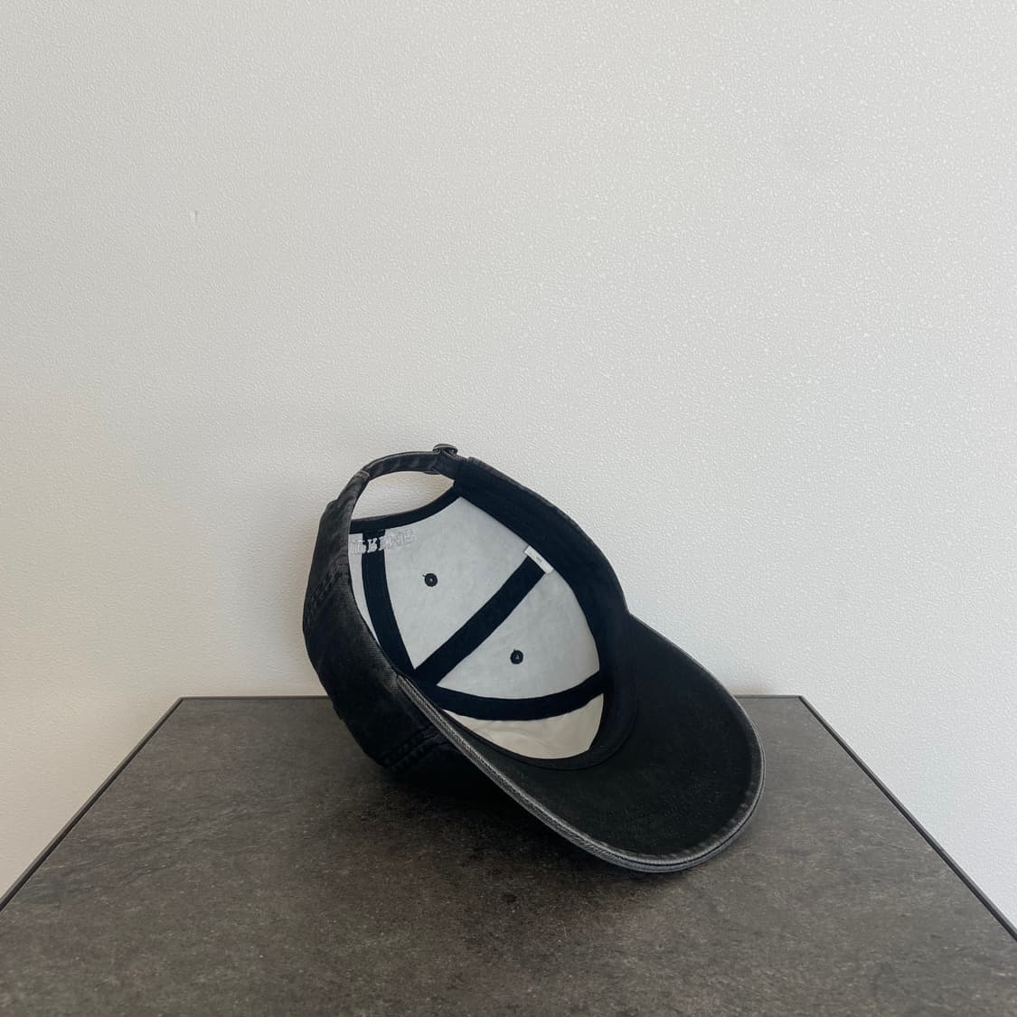 슈프림 피그먼트 워시드 블랙 에스로고 S로고 볼캡 모자 6패널 캡 상품이미지7