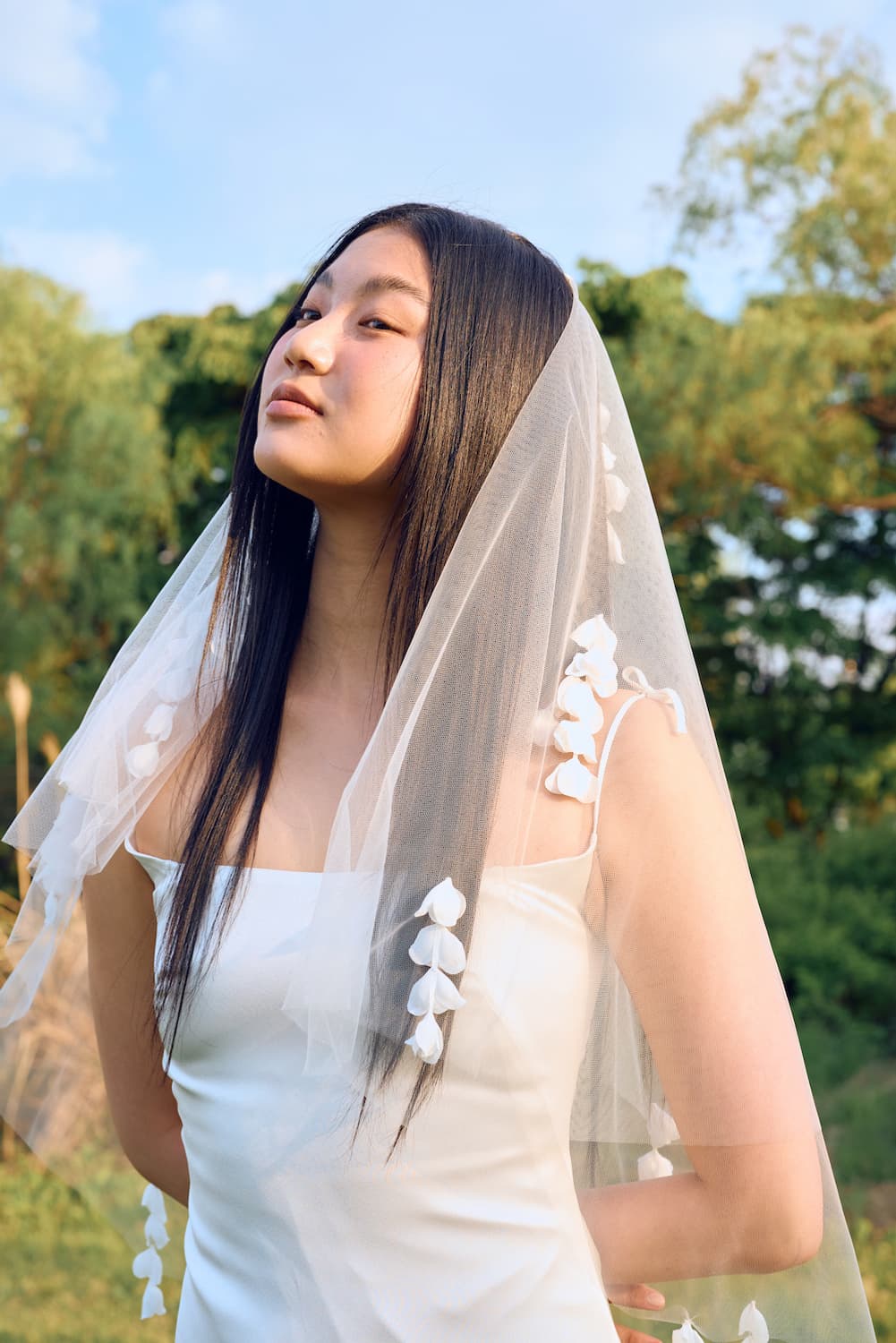 포지 acasia flower veil 상품이미지2
