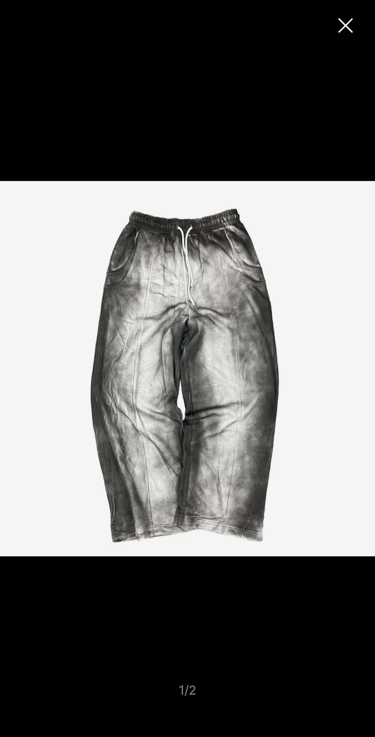 데프가먼츠 더티워싱 스웨트팬츠 그레이 상품이미지1