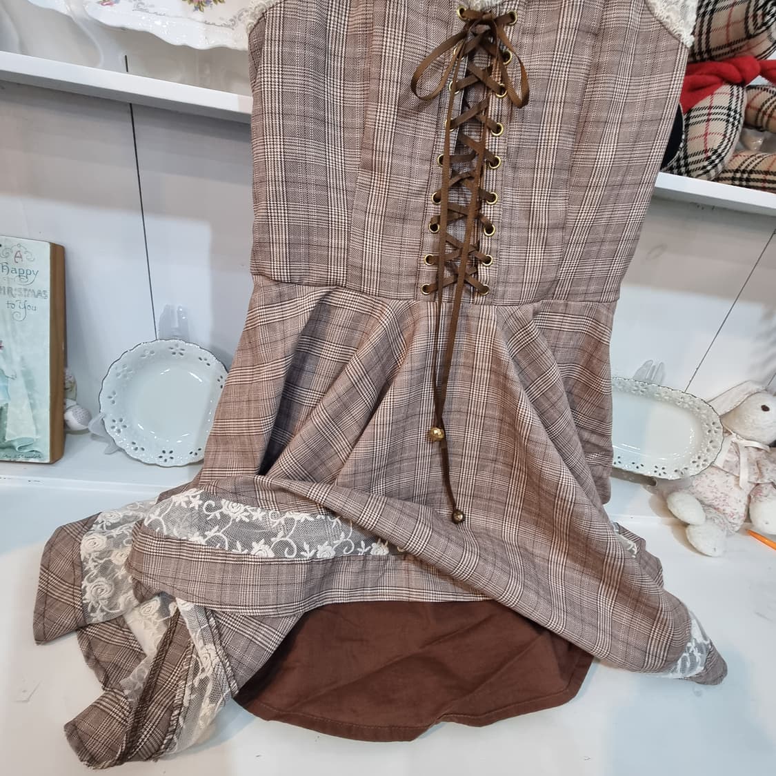 리즈리사(Liz Lisa) 체크 레이스 코르셋 원피스 상품이미지6