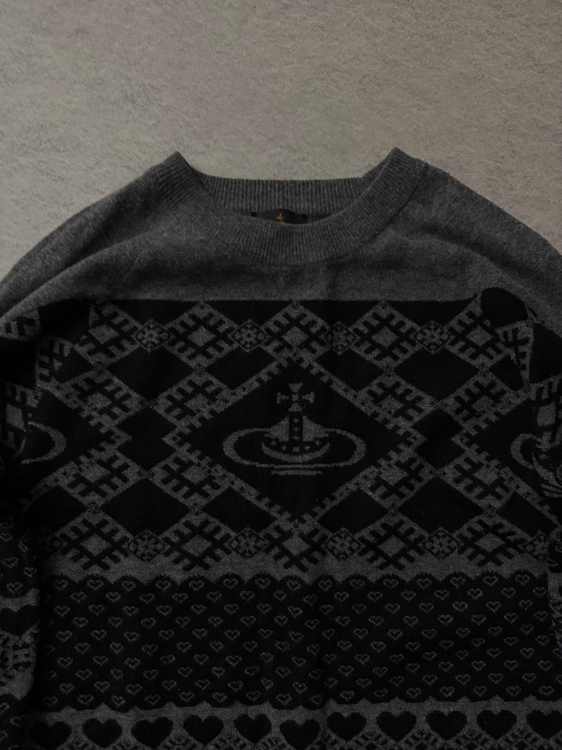 비비안웨스트우드 ORB 자카드 니트 상품이미지5