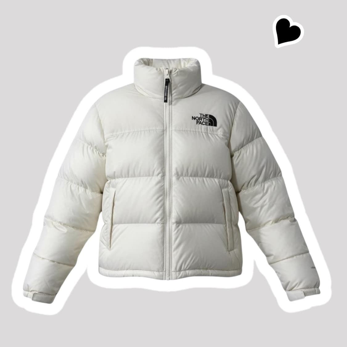 우먼 노스페이스 아이보리 패딩 상품이미지1