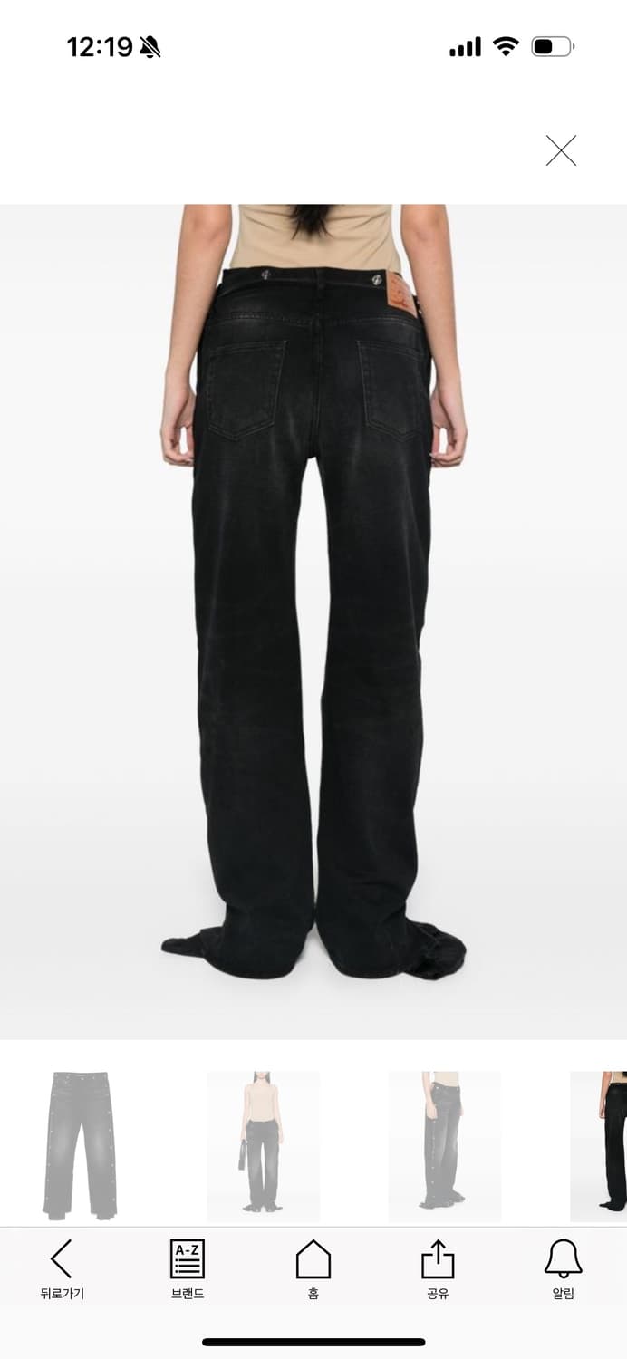 Y Project 블랙 와이드 데님 팬츠 상품이미지2