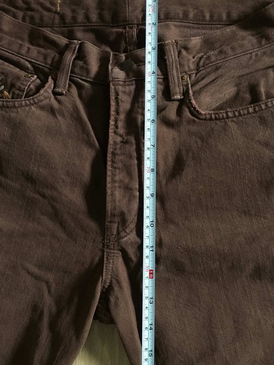 1967s 폴로 랄프로렌 Polo 자수 포인트 빈티지 코튼 팬츠 브라운 상품이미지5