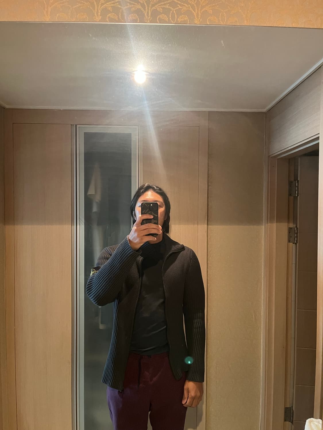 00s 스톤아일랜드 골지 니트 가디건 상품이미지8