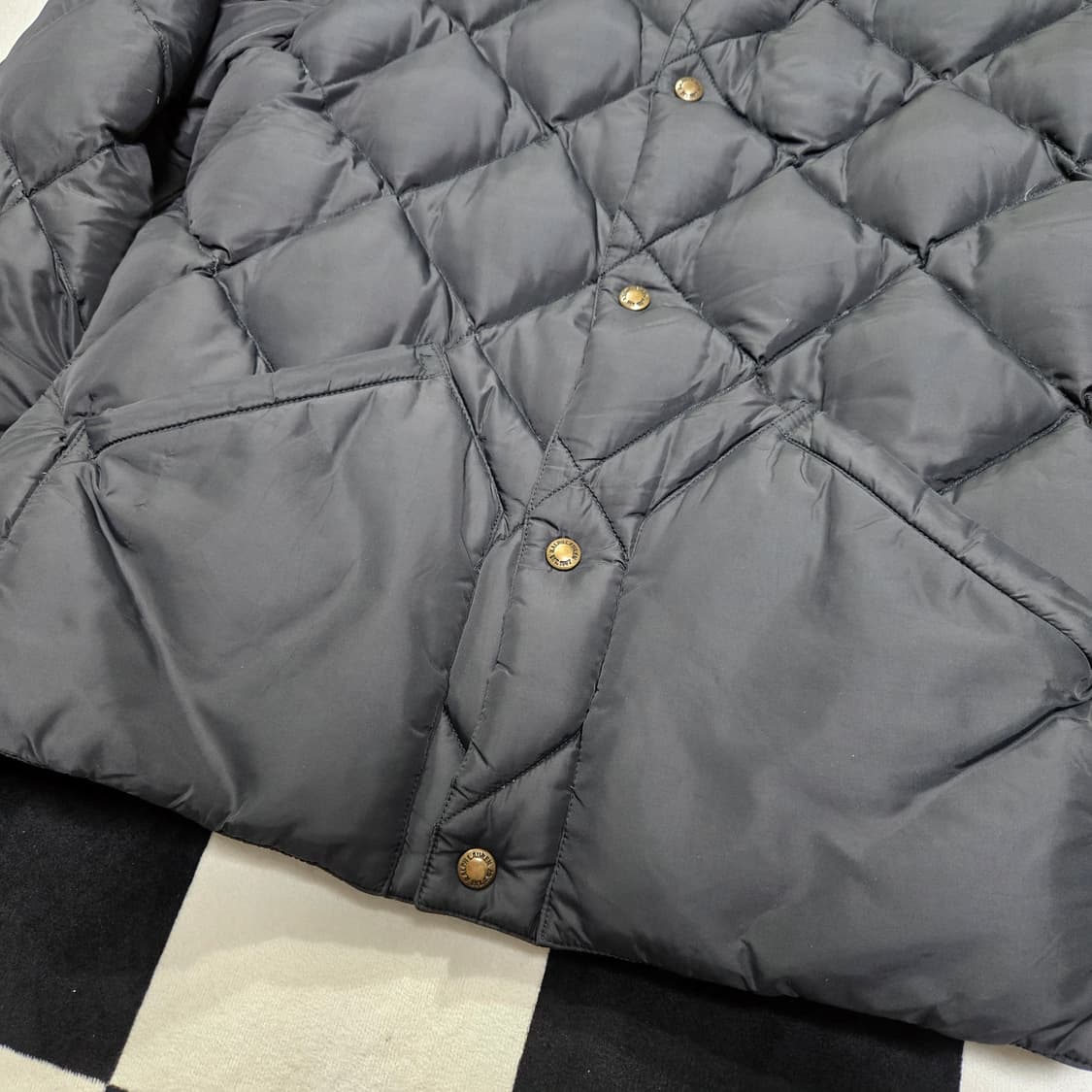 XL 폴로랄프로렌 다이아몬드 퀄팅 거위털 구스다운 자켓 블랙 상품이미지5