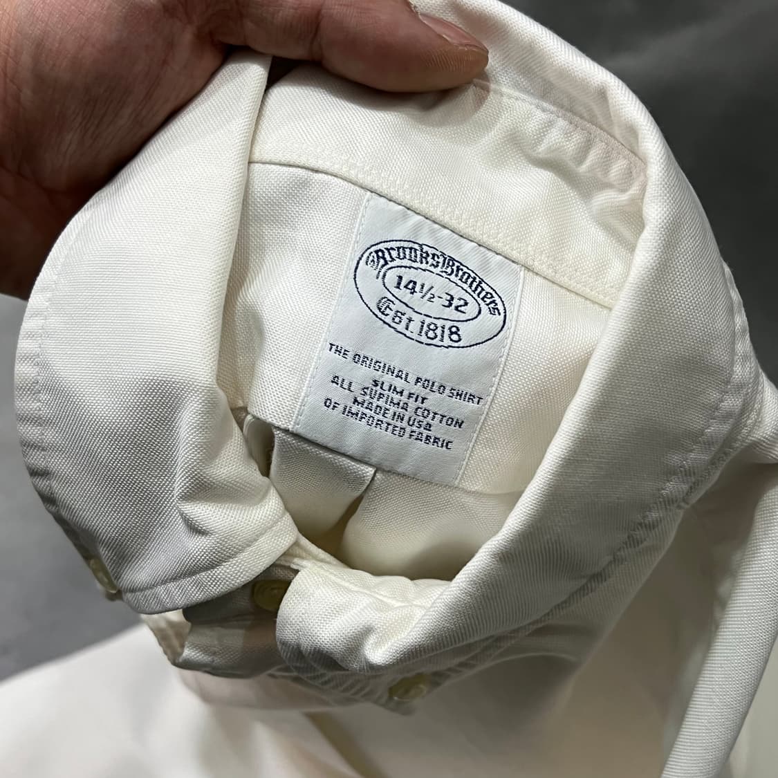  브룩스브라더스 화이트 셔츠 y14747 상품이미지5