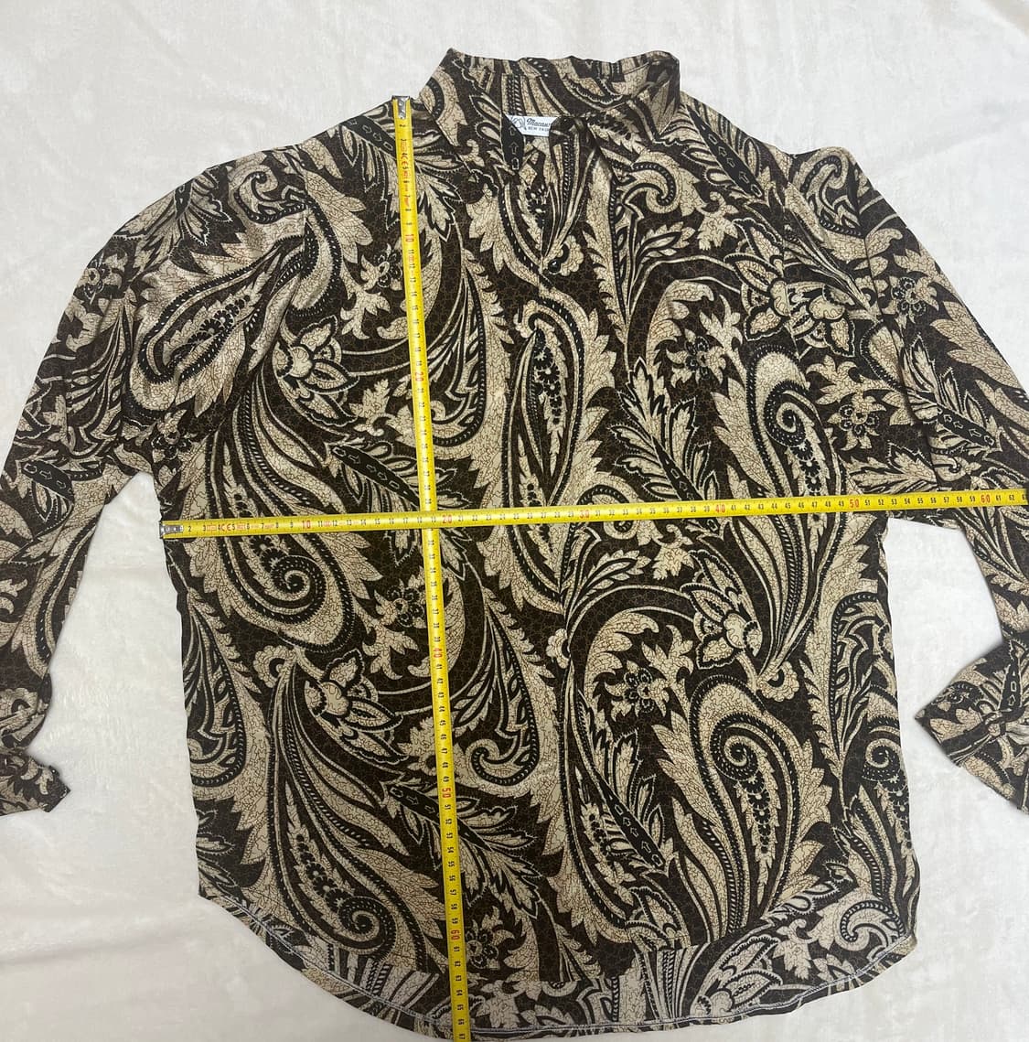 90s 여성용 페이즐리 패턴 남방 상품이미지2