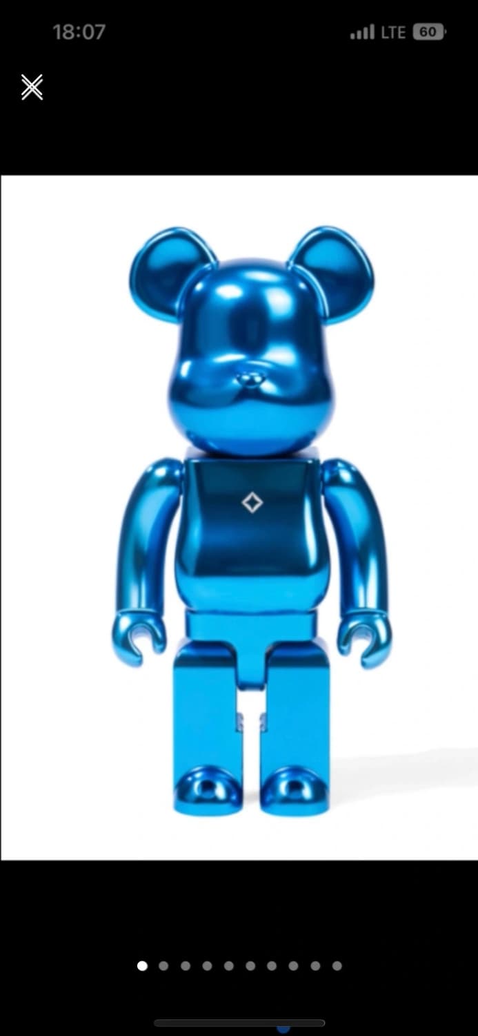 베어브릭X헬리녹스 사이언블루 400% [전 세계 50개 한정] 상품이미지1