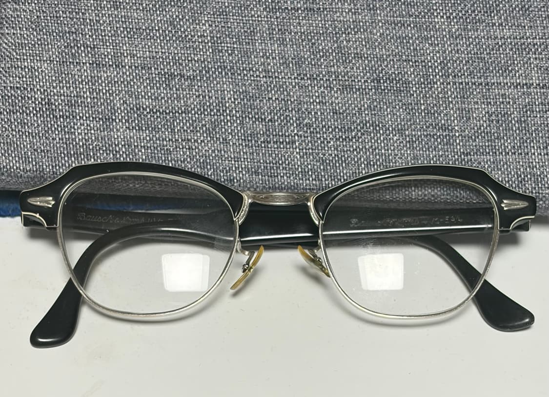 50s~60s 빈티지 바슈롬 캣아이 하금테 상품이미지2