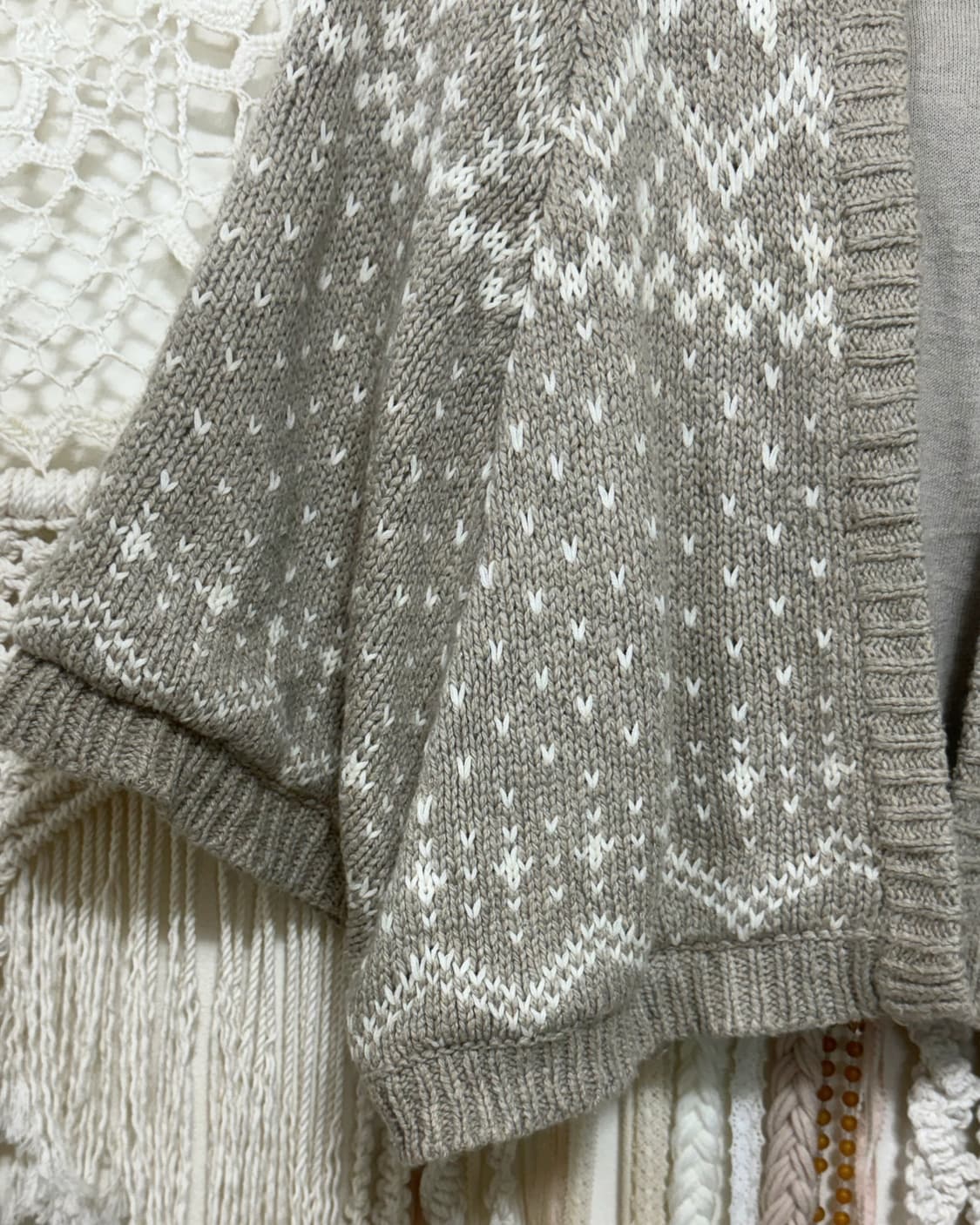 Earth Music Mute Baige Nordic Cape 상품이미지5