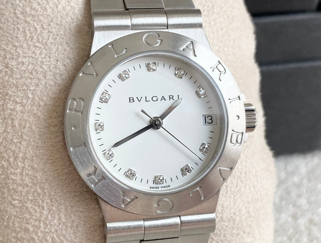 불가리 디아고노 LCV29 여성용 중형 29mm 11p 다이아 쿼츠 상품이미지1