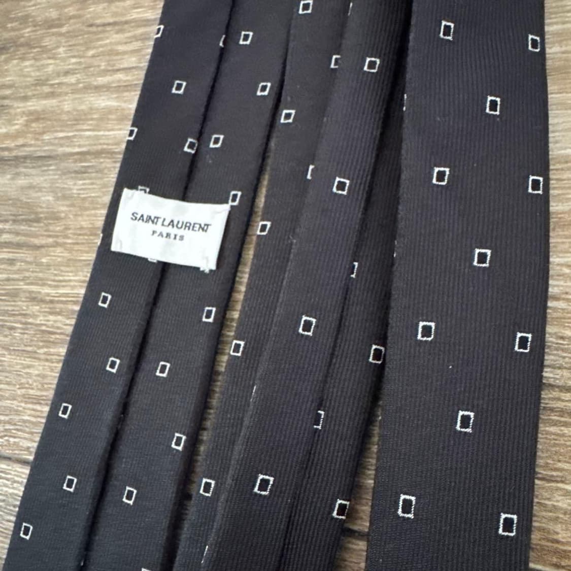 [강동원님 착용] 생로랑 스퀘어 내로우 타이 상품이미지2