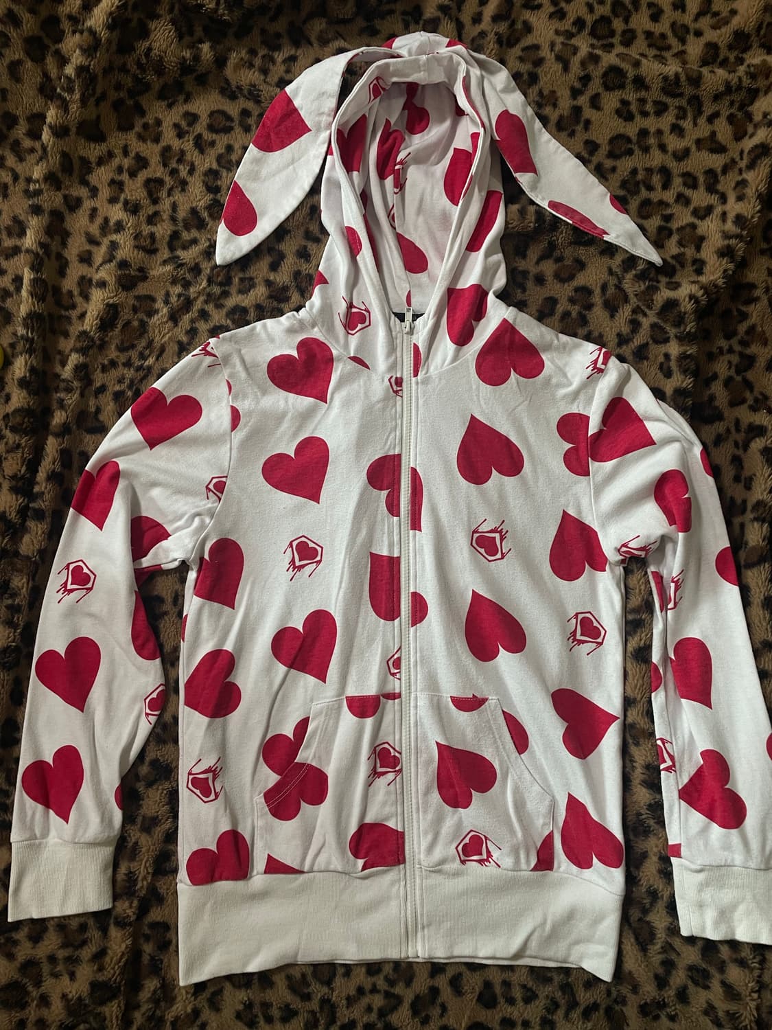 Super lovers 슈퍼러버즈 토끼 후드집업 상품이미지2