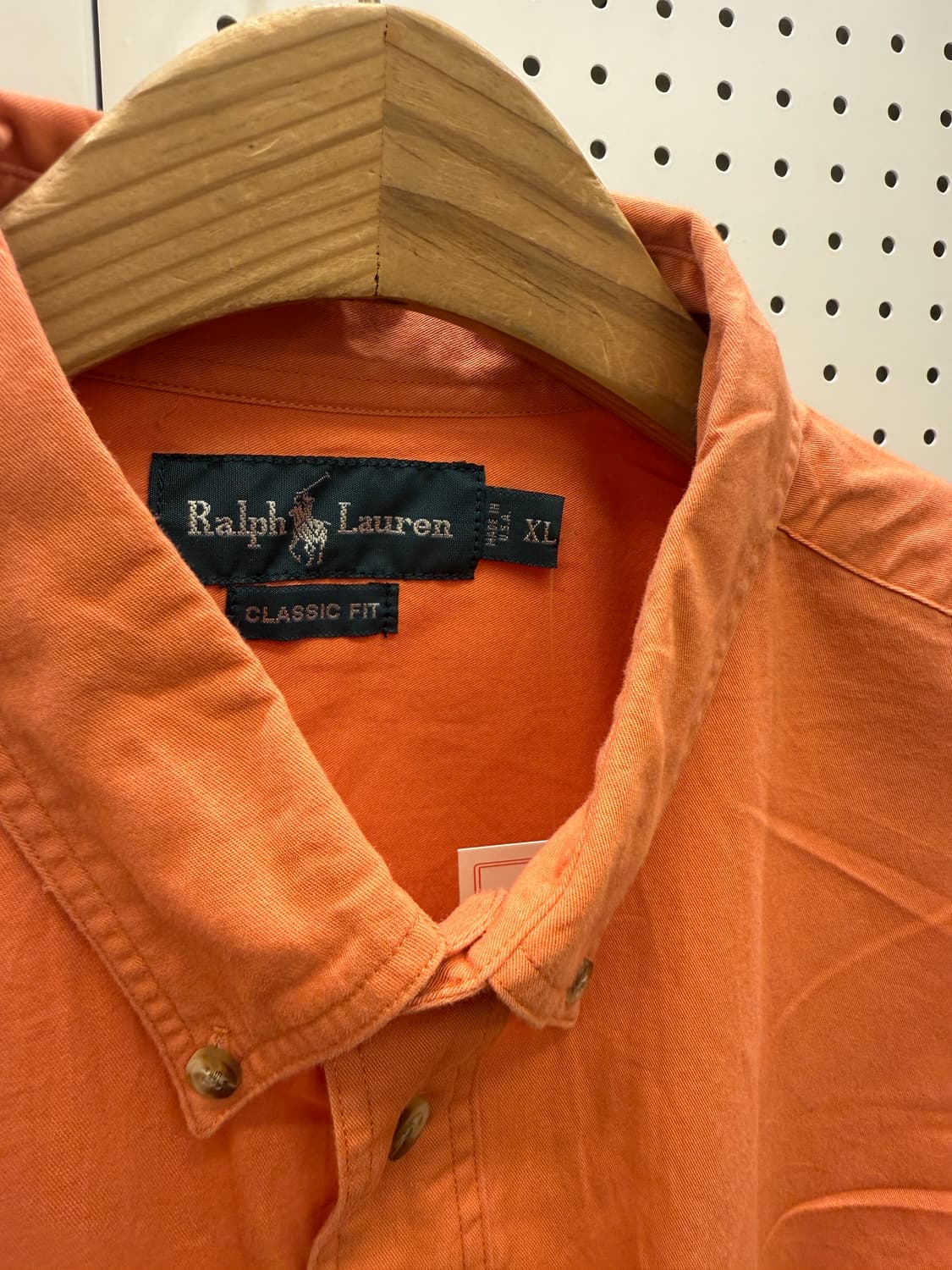 폴로 랄프로렌 포니 자수 버튼다운 셔츠 오렌지 U820 상품이미지5