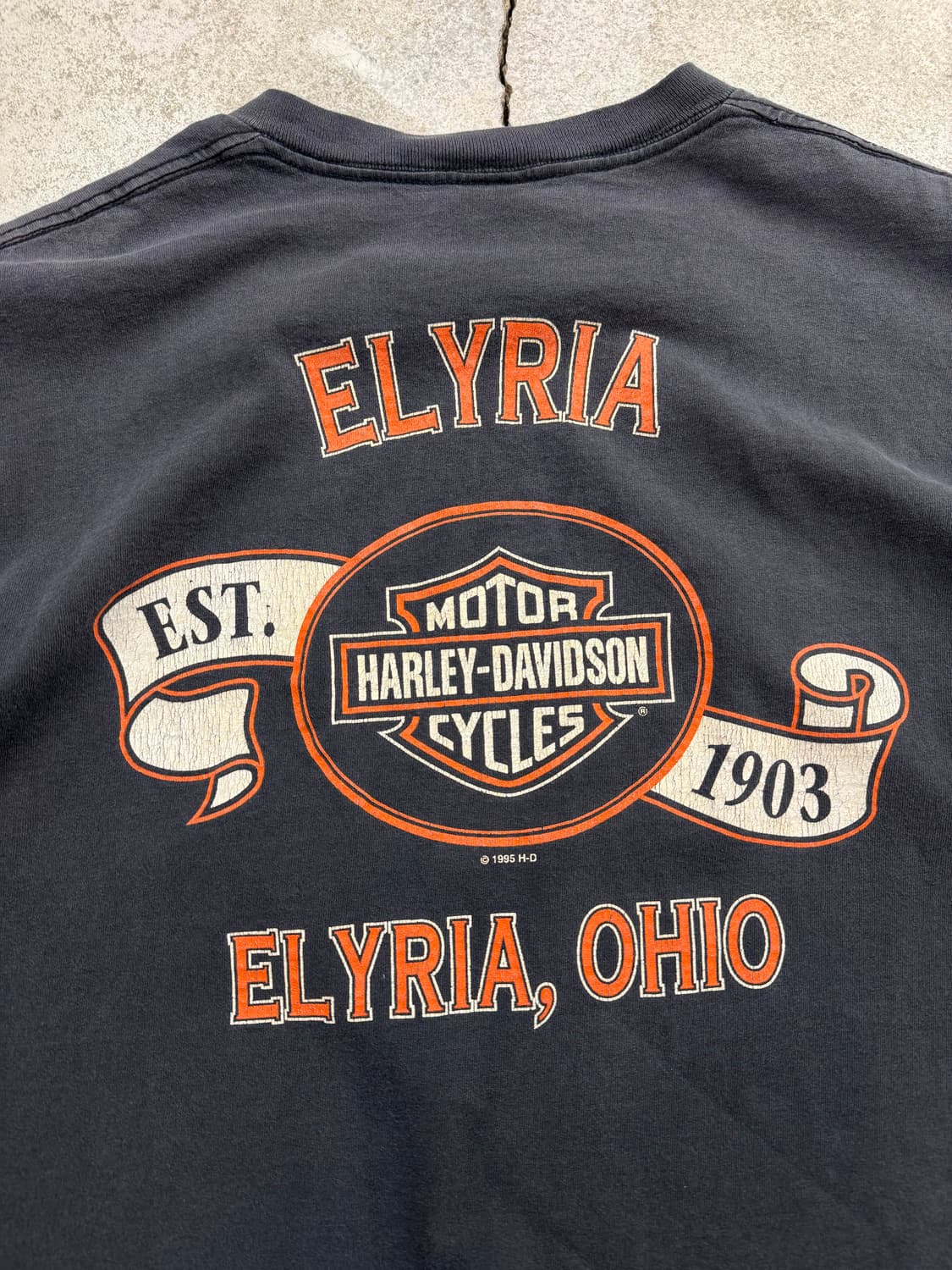 90s 할리데이비슨 파이어울프 반팔티 상품이미지7