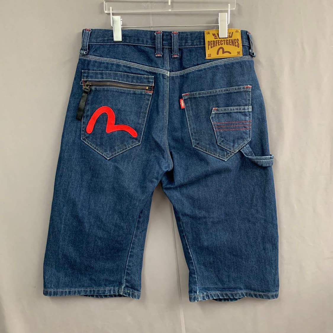 32인치 EVISU 에비수 카펜터 버뮤다 데님 쇼츠 청반바지 상품이미지2