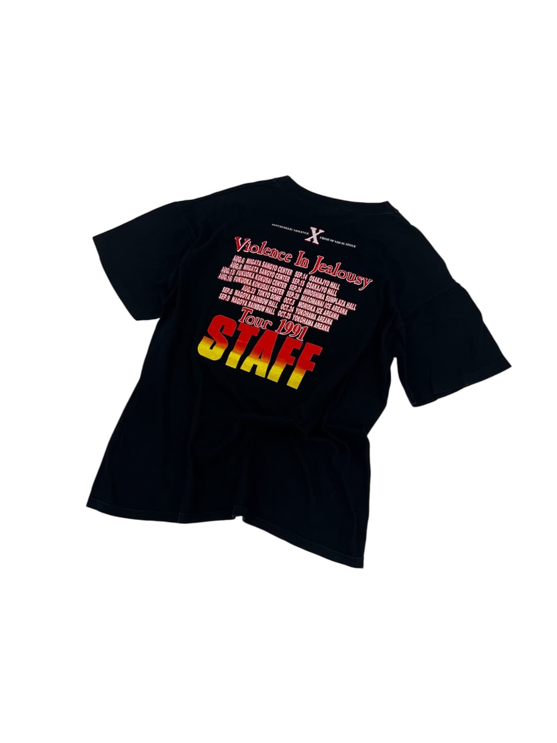 90s 엑스재팬 투어 1991 스태프 티셔츠  상품이미지3