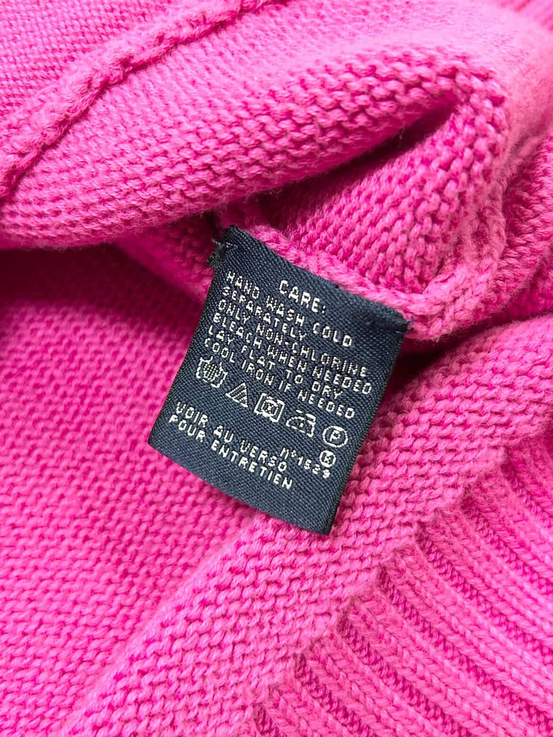 폴로 연두포니 핑크 니트집업 상품이미지9