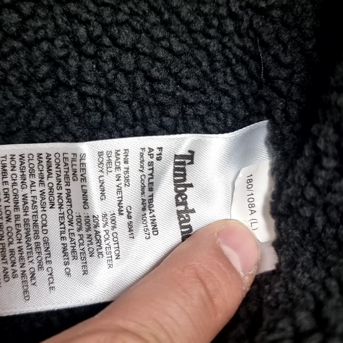 팀버랜드 그린 체크 플란넬 셔츠(100) 상품이미지6