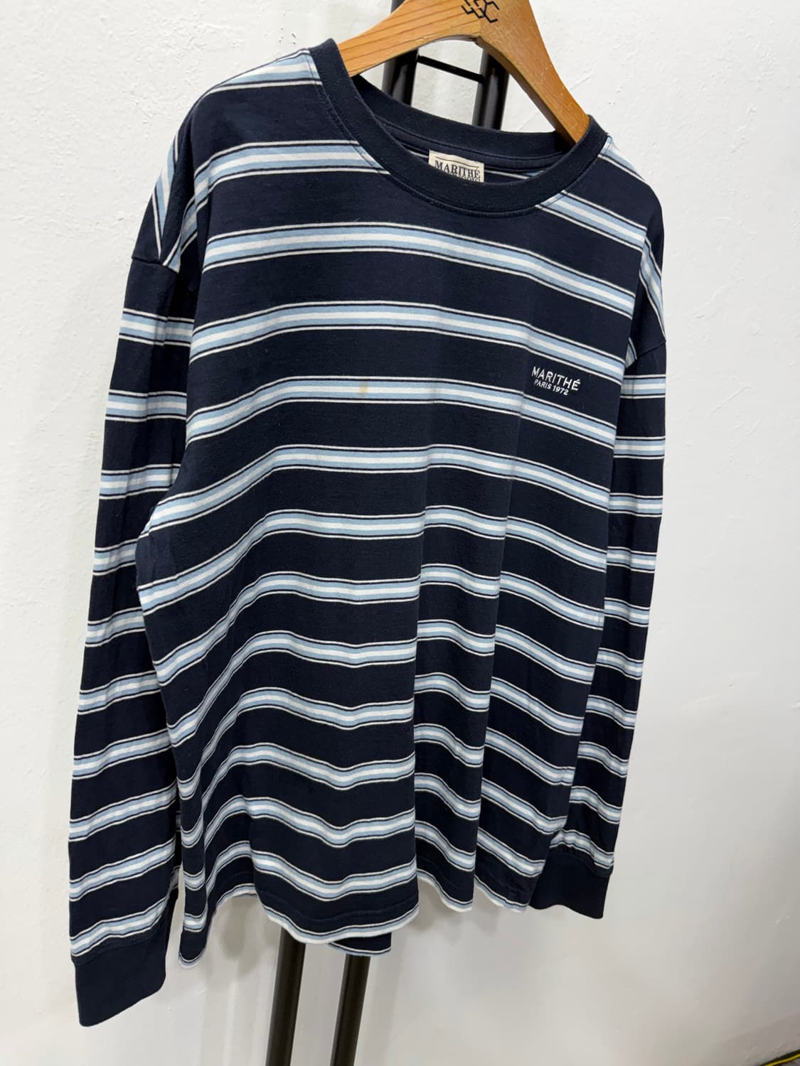 정품) 마리떼프랑소와저버 스트라이프 긴팔티 XL 상품이미지2