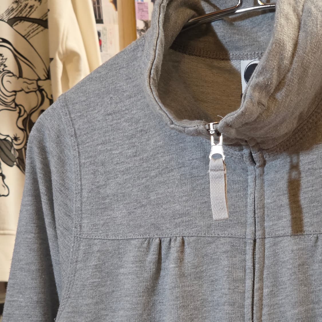 JPN 그레이 셔링 코튼 집업 상품이미지2