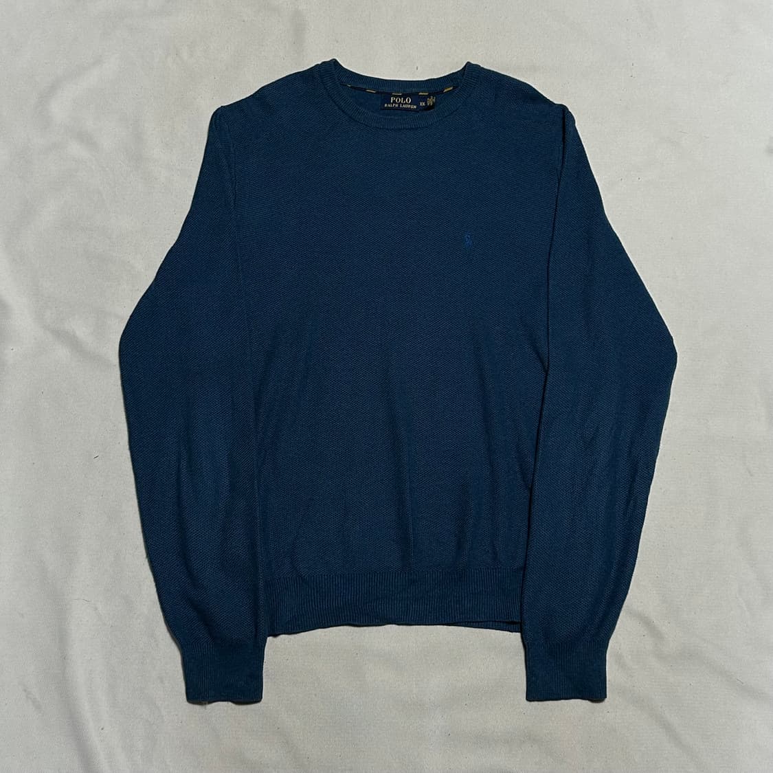 XXL 폴로랄프로렌 블루 포니 코튼 니트 상품이미지2