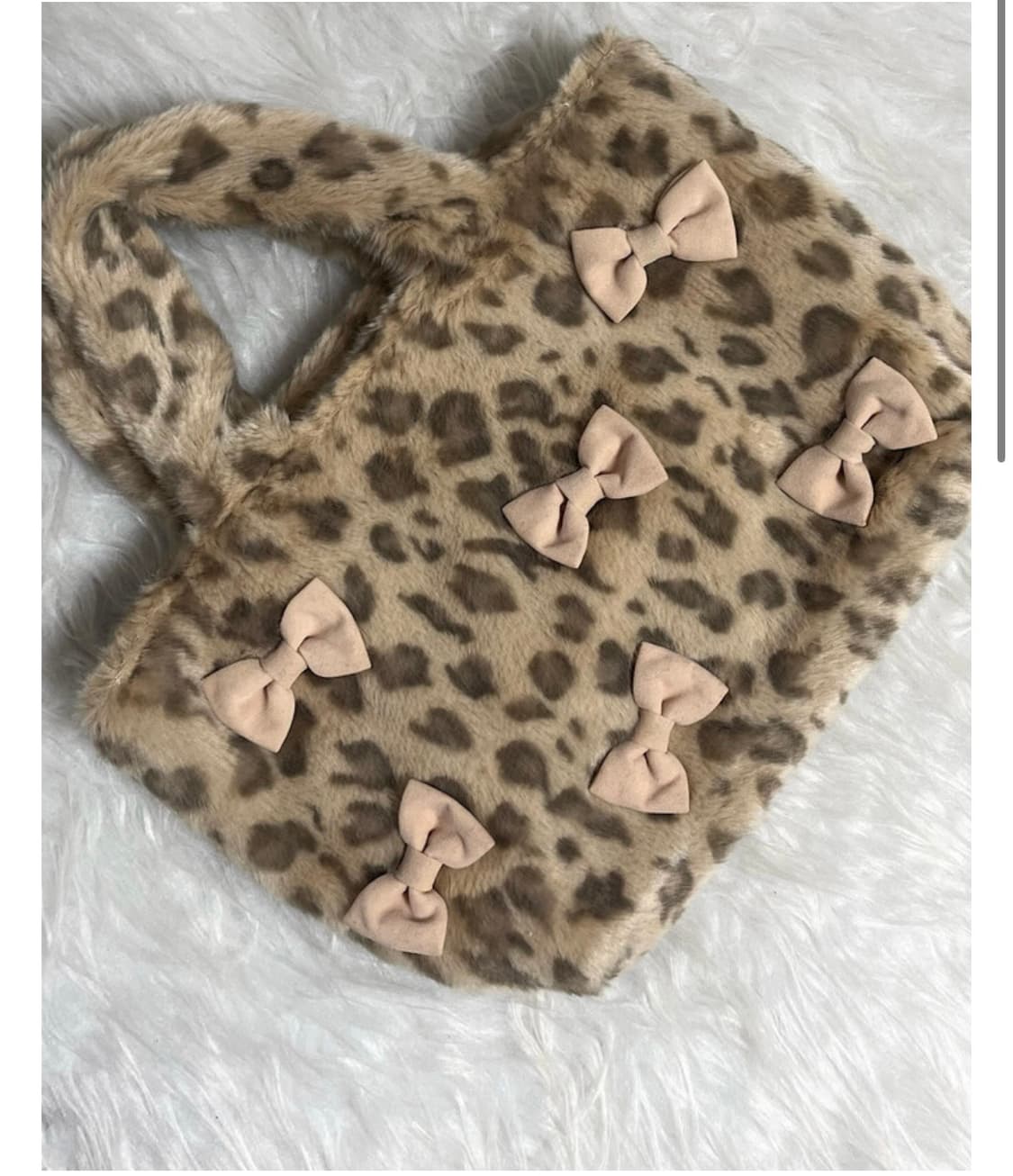 Ingni 잉그니 빈티지 레오파드 리본 가방 상품이미지1